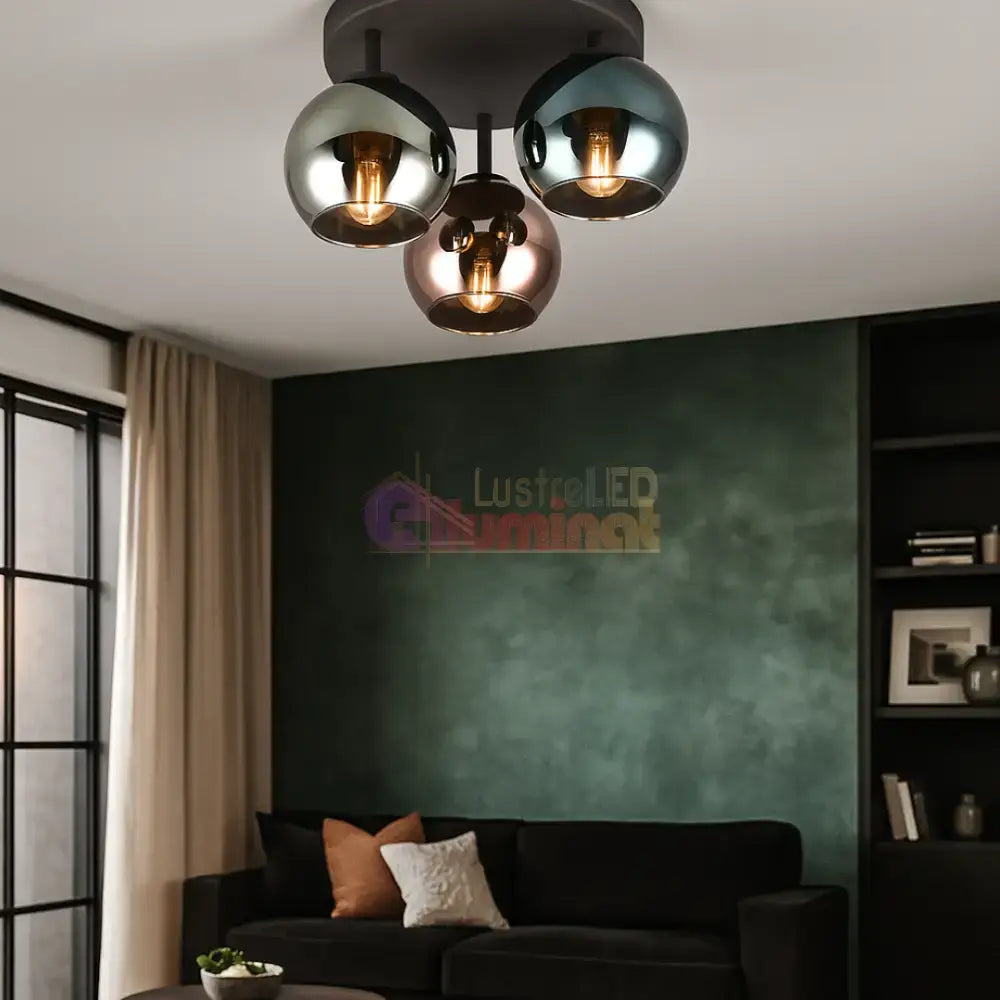 Lustra Abajur 3x E14 SHELDON lustreled.ro