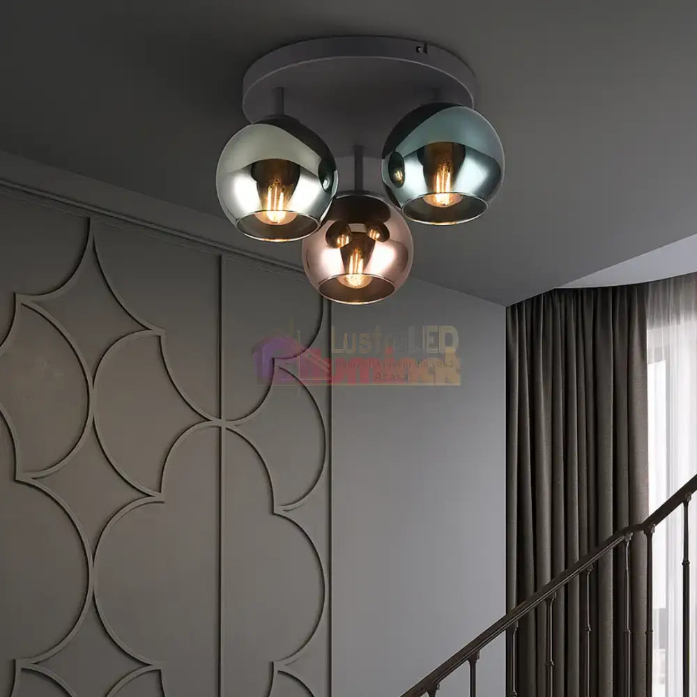 Lustra Abajur 3x E14 SHELDON lustreled.ro