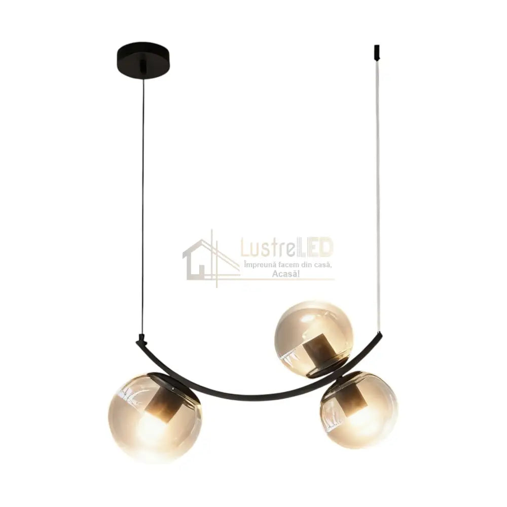 Lustra Abajur Ayra 3xE27 BLACK NEAGRA Chandeliers