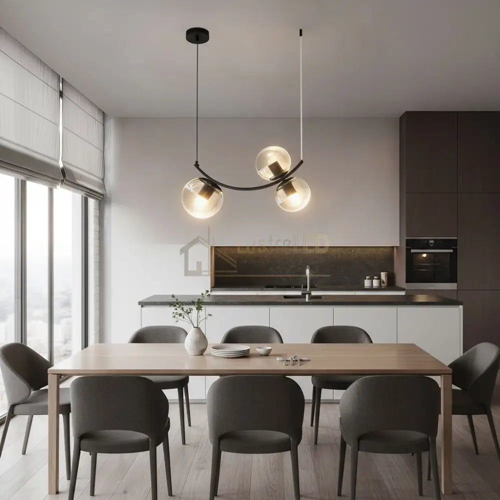 Lustra Abajur Ayra 3xE27 BLACK NEAGRA Chandeliers