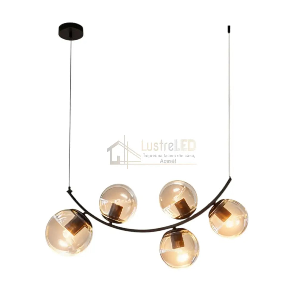 Lustra Abajur Ayra 5xE27 BLACK NEAGRA Chandeliers
