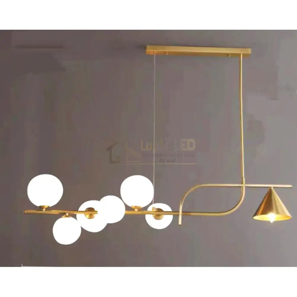Lustra Abajur Dining Gold Dx1022-7Gd Chandeliers