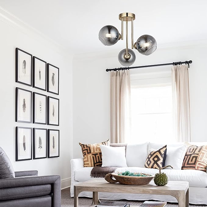 Lustra Abajur Fumuriu Aplicata 3xE27 MX413-3