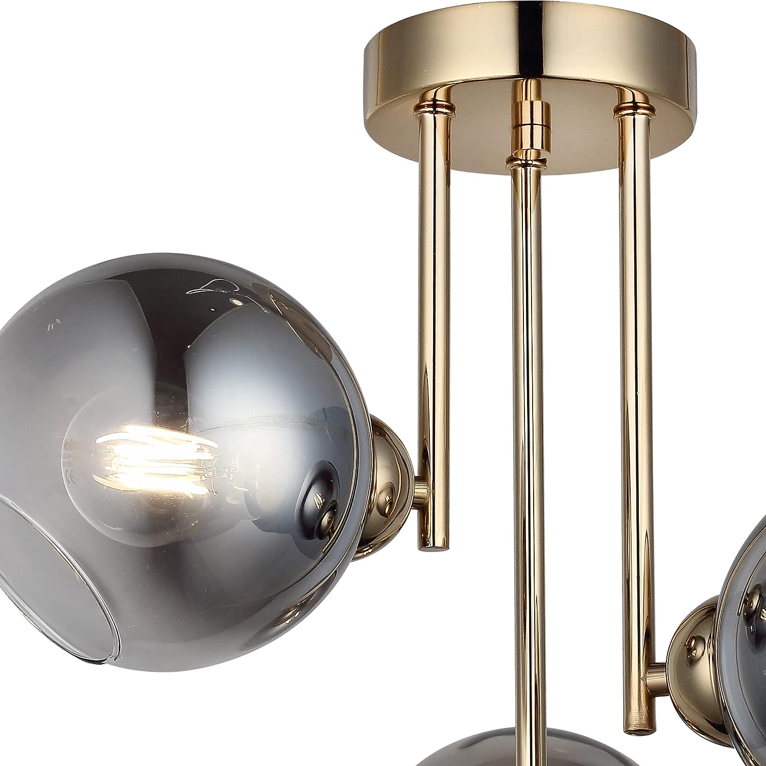 Lustra Abajur Fumuriu Aplicata 3xE27 MX413-3