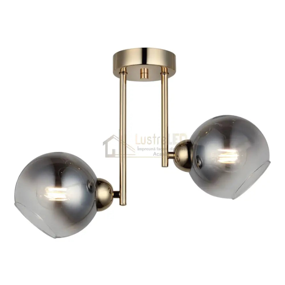 Lustra Abajur Fumuriu Aplicata 2Xe27 Mx413-2 Chandeliers