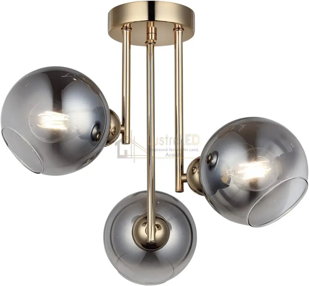 Lustra Abajur Fumuriu Aplicata 3Xe27 Mx413-3 Chandeliers