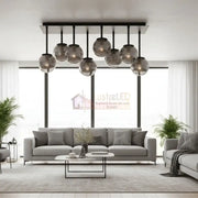 Lustra Abajur Fumuriu Black Rivendell NEAGRA / ABAJUR Chandeliers