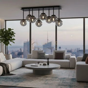 Lustra Abajur Fumuriu Black Rivendell NEAGRA / ABAJUR Chandeliers