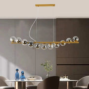 Lustra Abajur Fumuriu Gold Liniara Dx220-11 Chandeliers