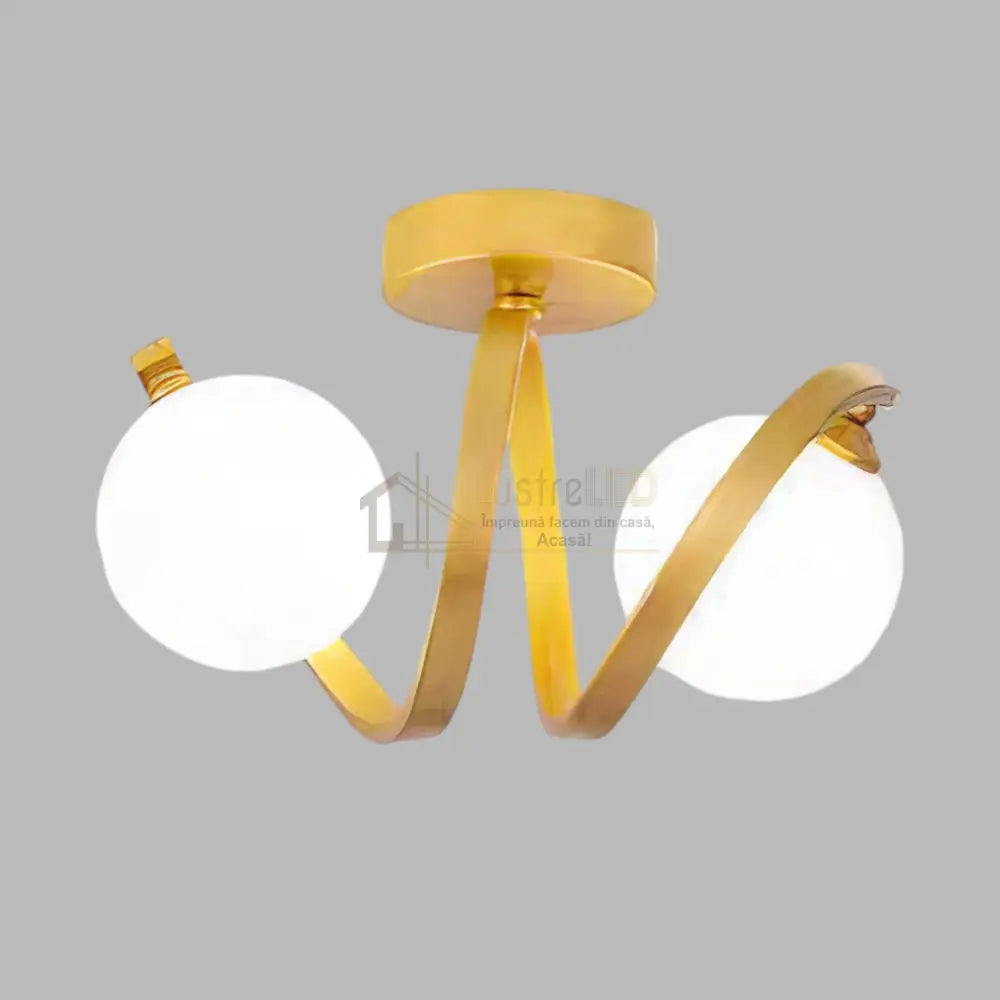 Lustra Abajur LINO 2xE27 Gold AURIE Chandeliers