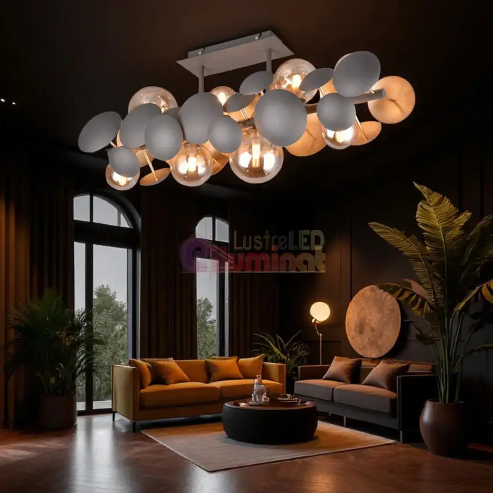 Lustra Abajur 8xG9 BUBBLE lustreled.ro