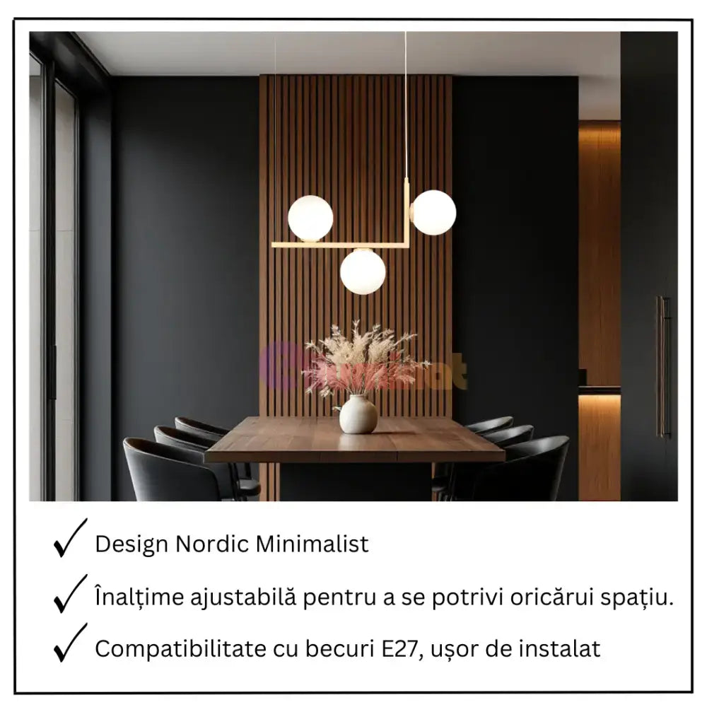 Lustra Abajur 3xG9 Nordic Glow - 8873-3 lustreled.ro