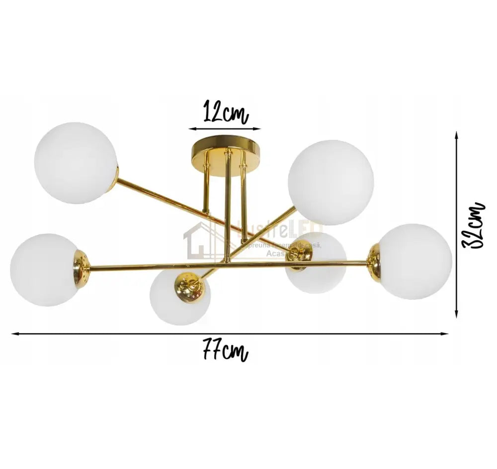 Lustra Abajur Mat 6 Golden Stairs 5045/6 Chandeliers