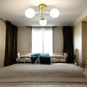 Lustra Abajur Mat Aplicata 3xE27 Gold Glamour