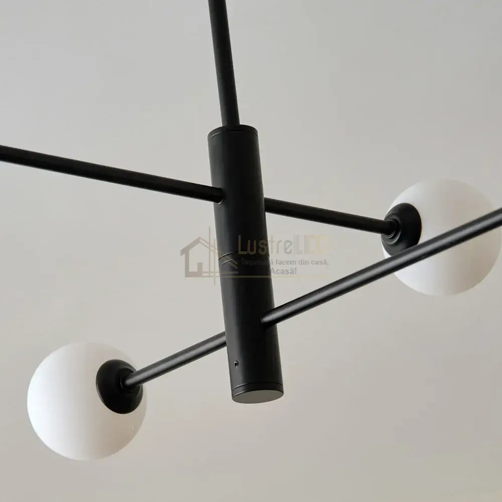 Lustra Abajur Mat Black 4Xe27 - 8837/4 Chandeliers