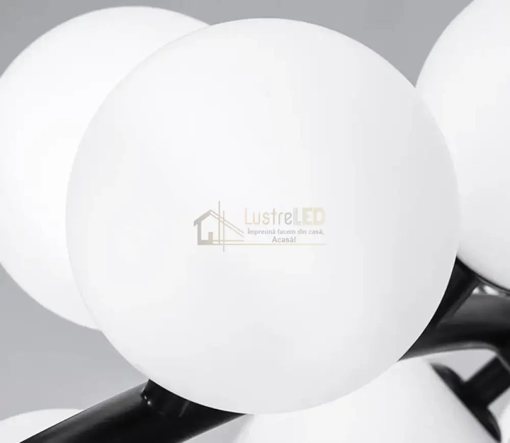 Lustra Abajur MAT Black Rotunda 45xG9 103CM lustreled.ro