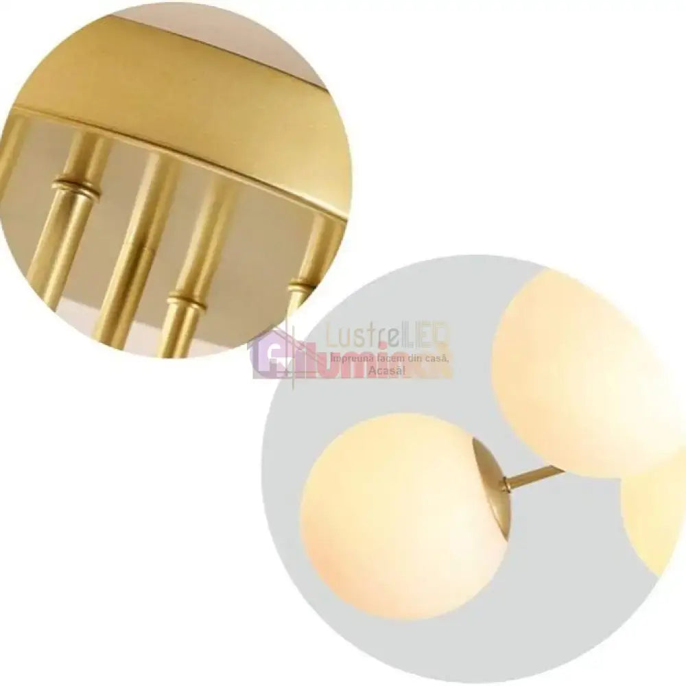  Lustra Abajur 3xE27 GOLD 7316-3 lustreled.ro