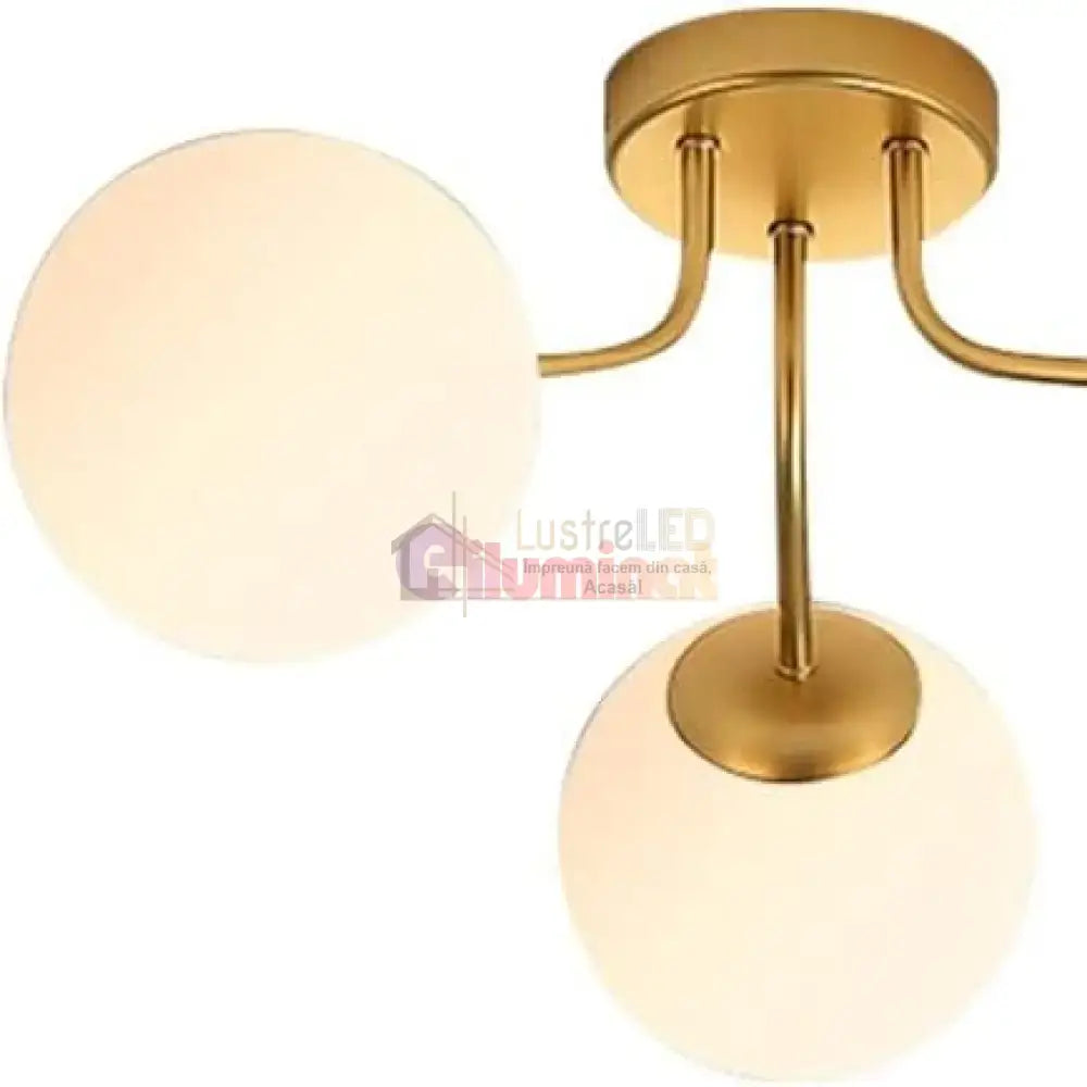  Lustra Abajur 3xE27 GOLD 7316-3 lustreled.ro
