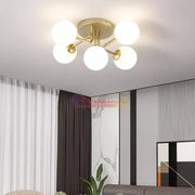 Lustra Abajur 5xE27 GOLD 7316-5 lustreled.ro