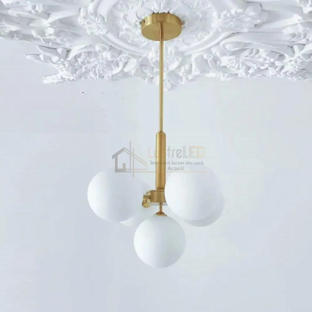 Lustra Abajur Mat Gold Dx2410-5 Chandeliers