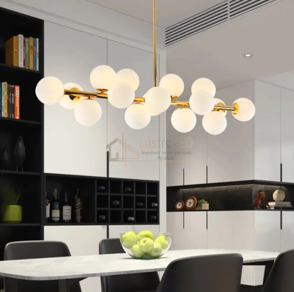 Lustra Abajur Mat Liniara 16Xg9 Chandeliers