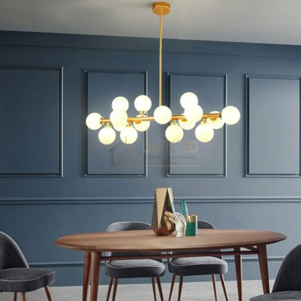 Lustra Abajur Mat Liniara 16Xg9 Abajur / Aurie Chandeliers
