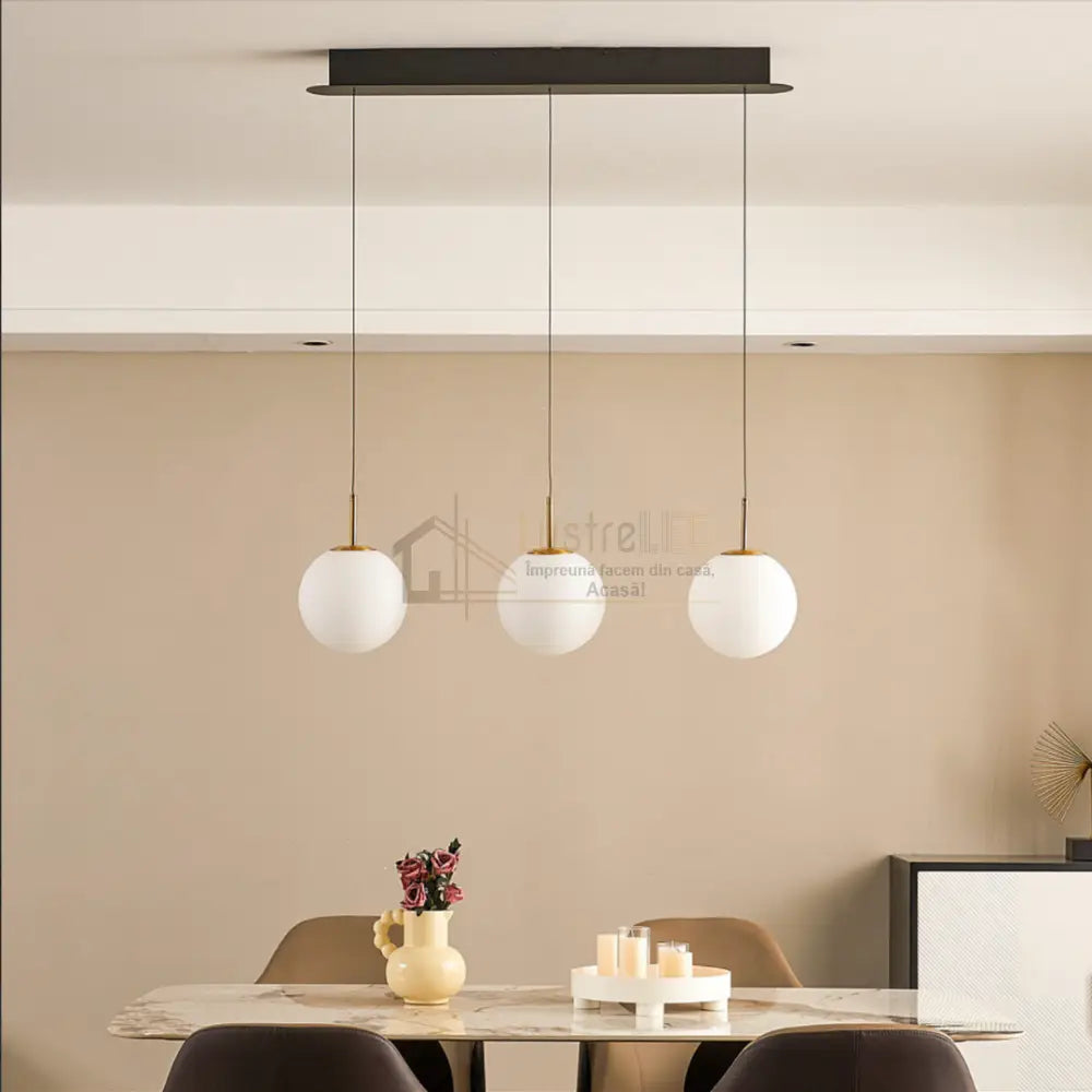 Lustra Abajur MAT GOLD Liniara 3xE27 DN124-3 ABAJUR / AURIE Chandeliers
