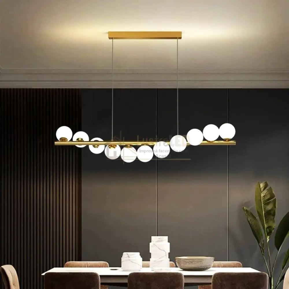 Lustra Abajur Mat Gold Liniara Dx332-11 Chandeliers