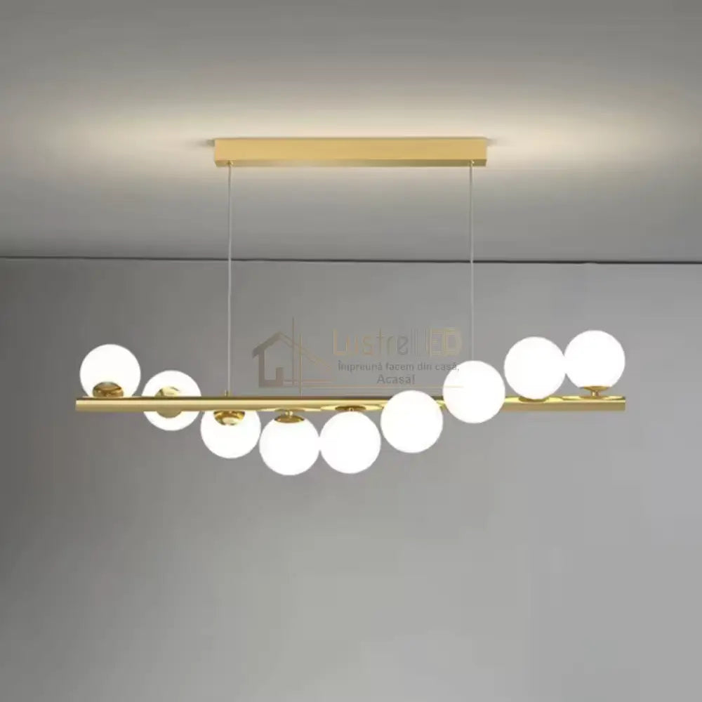 Lustra Abajur MAT GOLD Liniara DX332-9 ABAJUR / AURIE Chandeliers