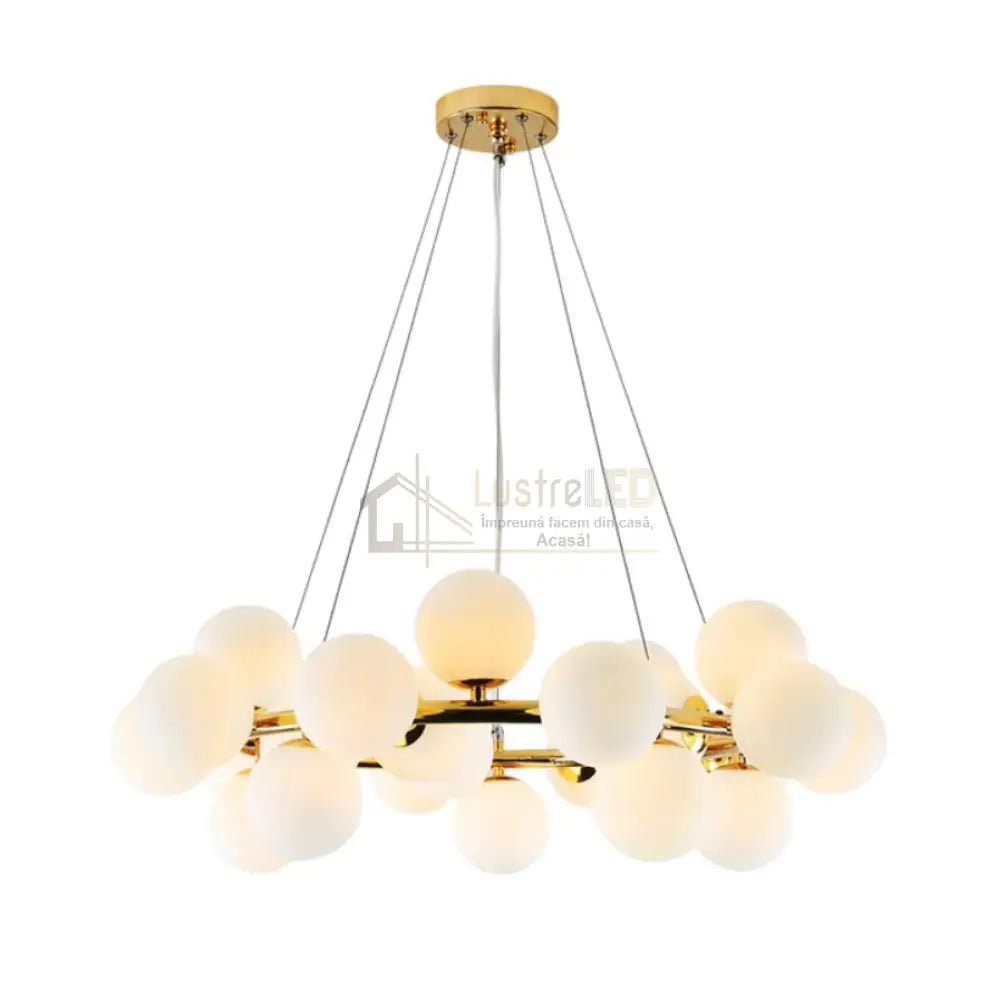 Lustra Abajur Mat Gold Rotunda 25Xg9 70Cm Chandeliers