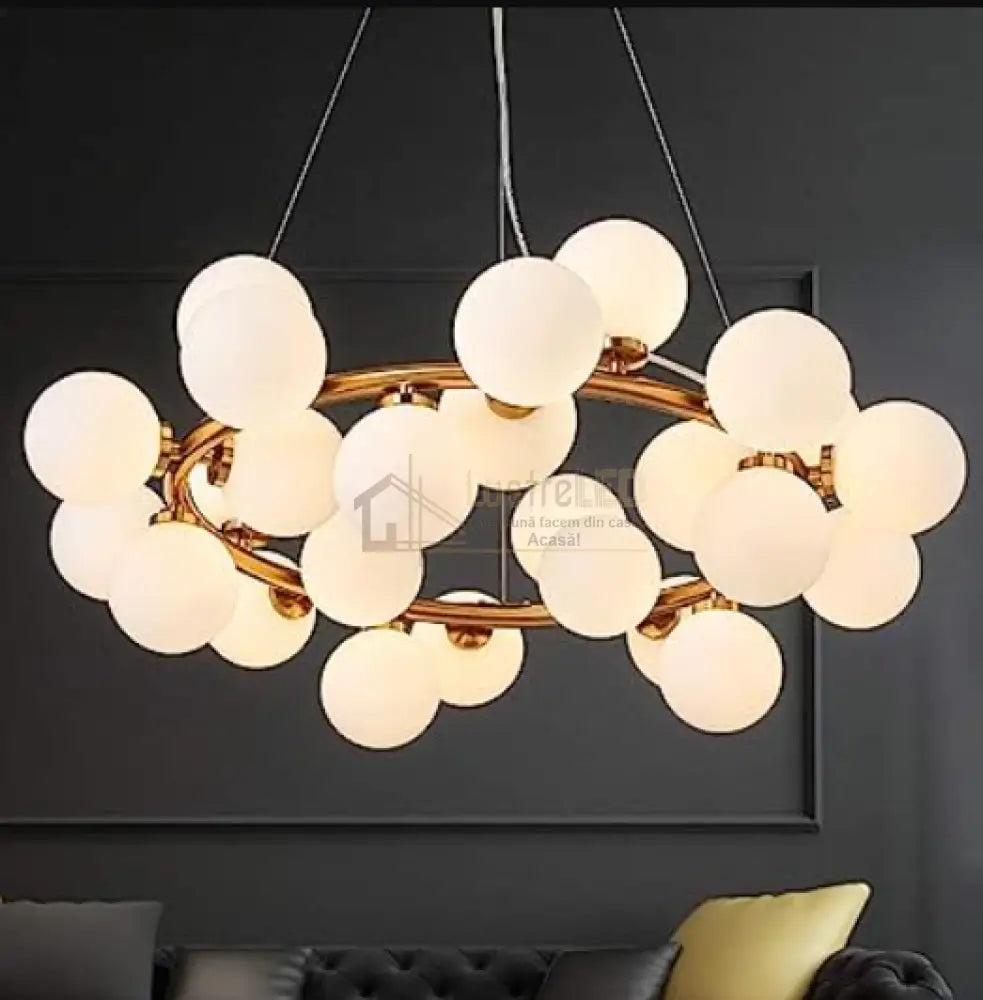 Lustra Abajur Mat Gold Rotunda 25Xg9 70Cm Chandeliers