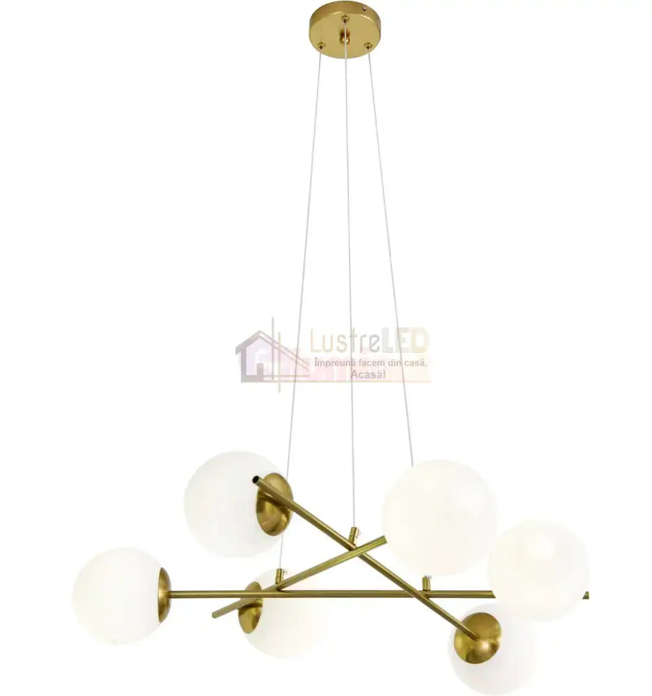 Lustra Abajur MAT GOLD 6xE27 F0010/6 AURIE / ABAJUR Chandeliers