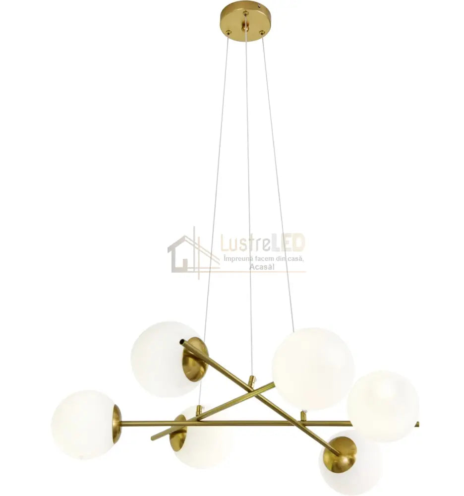 Lustra Abajur MAT GOLD 6xE27 F0010/6 ABAJUR / AURIE Chandeliers