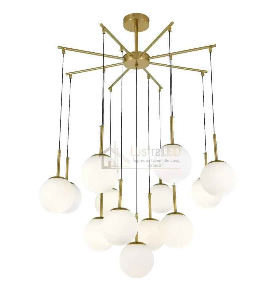 Lustra Abajur MAT GOLD SWING Chandeliers