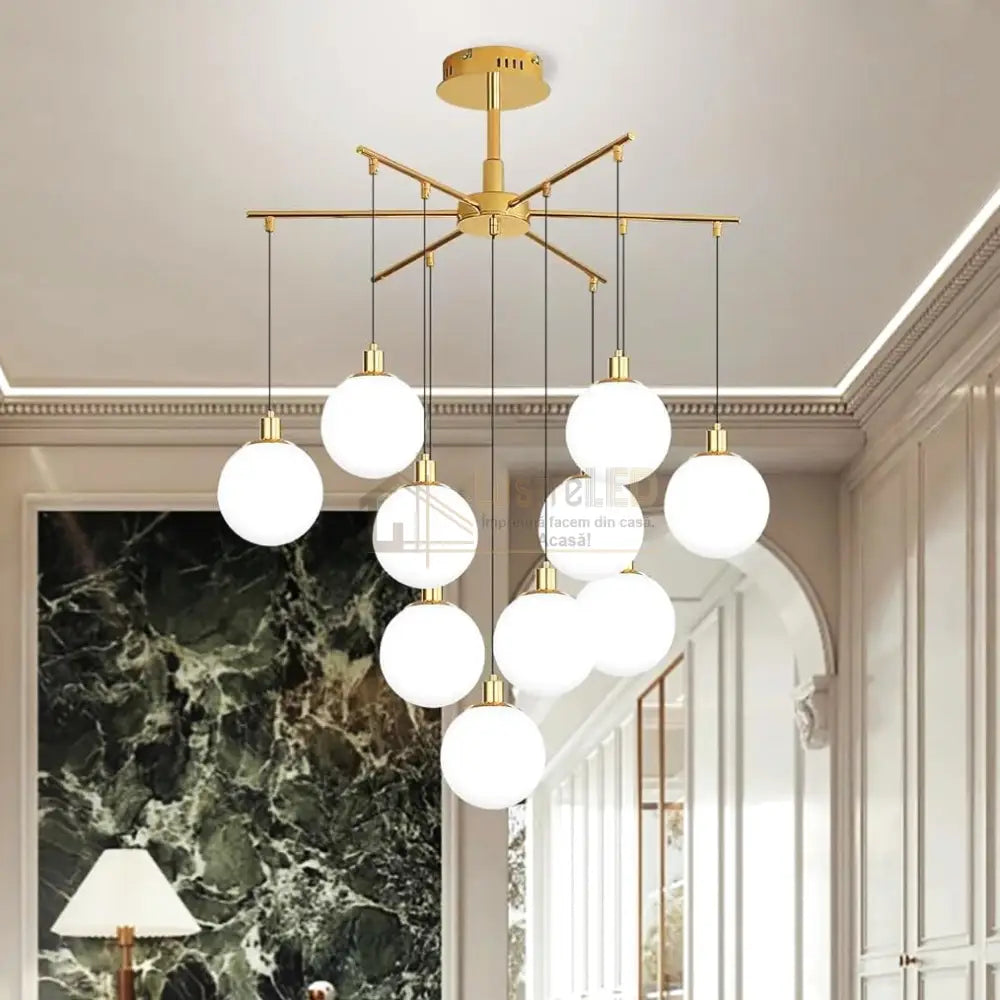 Lustra Abajur MAT GOLD SWING Chandeliers