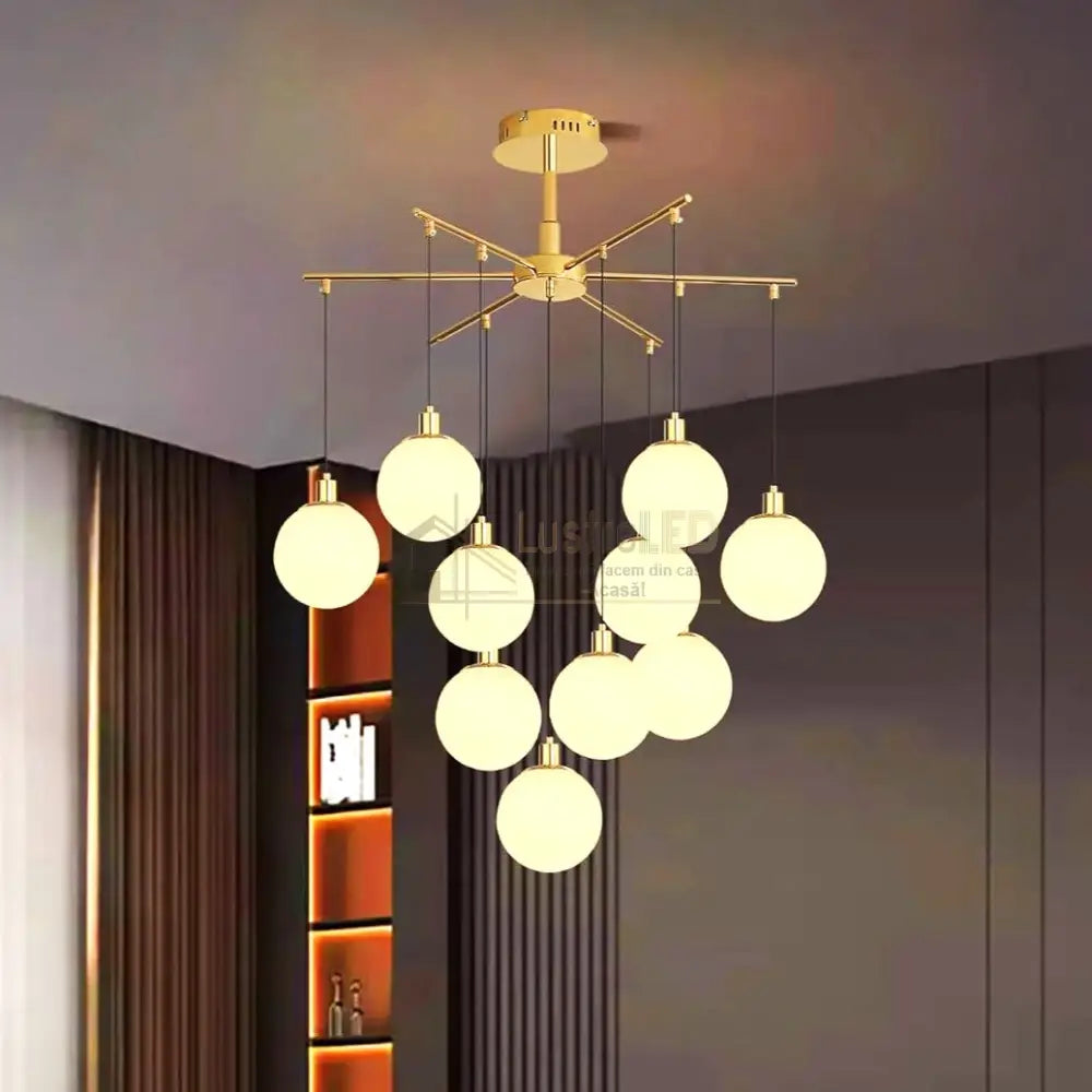Lustra Abajur MAT GOLD SWING Chandeliers