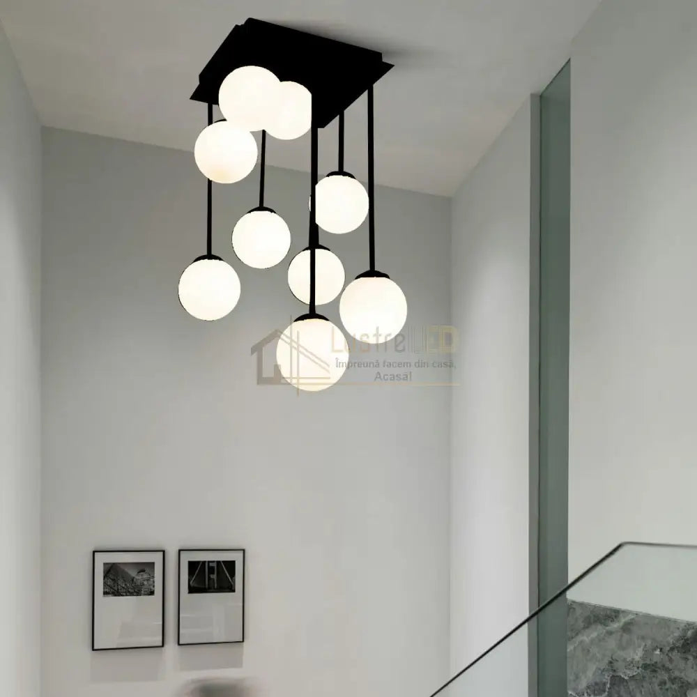 Lustra Abajur Mat Maxi Serelys BLACK 9XG9 NEAGRA / ABAJUR Chandeliers