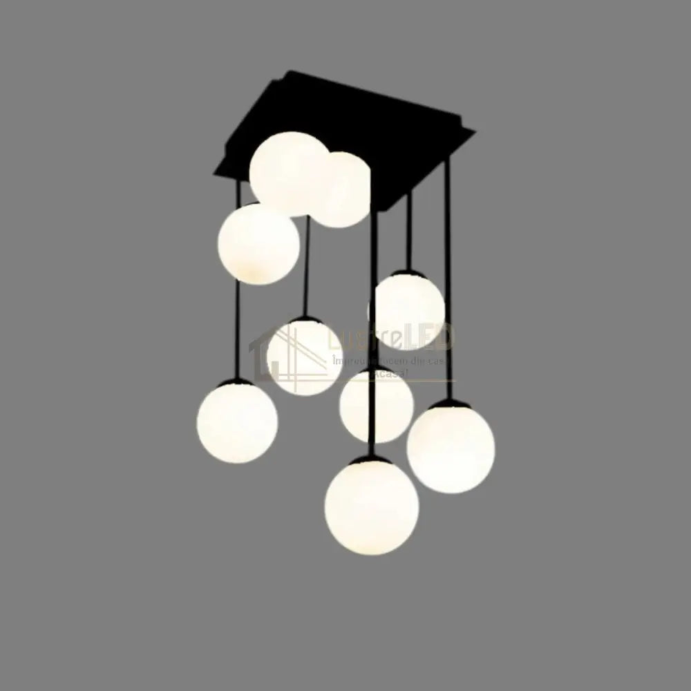 Lustra Abajur Mat Maxi Serelys BLACK 9XG9 NEAGRA / ABAJUR Chandeliers