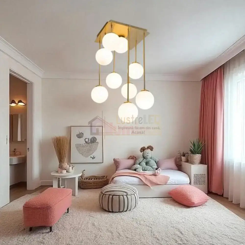 Lustra Abajur Mat Maxi Serelys GOLD 9XG9 AURIE / ABAJUR Chandeliers