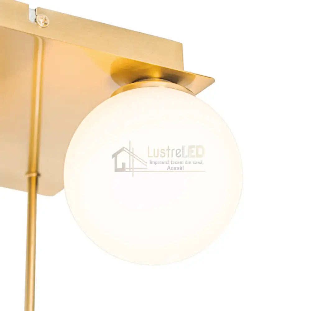 Lustra Abajur Mat Mini Serelys GOLD 5XG9 lustreled.ro