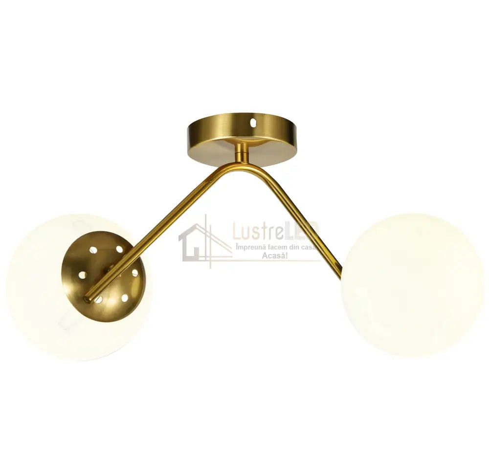 Lustra Abajur MAT Nordic Scale GOLD 2xE27 lustreled.ro