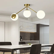 Lustra Abajur MAT Nordic Scale GOLD 3xE27 lustreled.ro