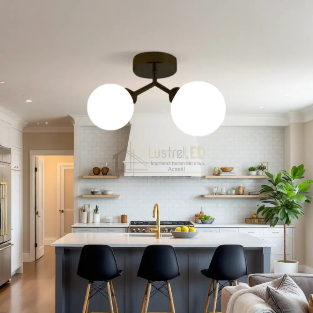 Lustra Abajur Black DX2431-2C ABAJUR Chandeliers