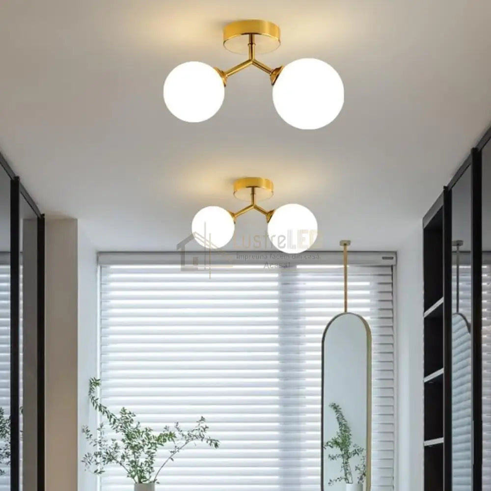 Lustra Abajur Gold DX2431-2B ABAJUR Chandeliers