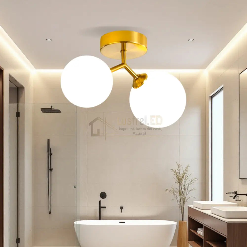 Lustra Abajur Gold DX2431-2B ABAJUR Chandeliers