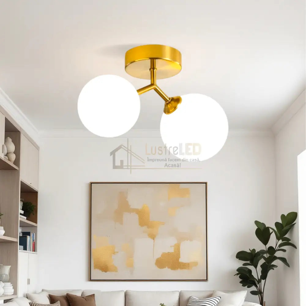 Lustra Abajur Gold DX2431-2B ABAJUR Chandeliers