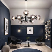 Lustra Abajur Reglabila 8xE27 Umbrava - 6035-8 NEAGRA / ABAJUR Chandeliers