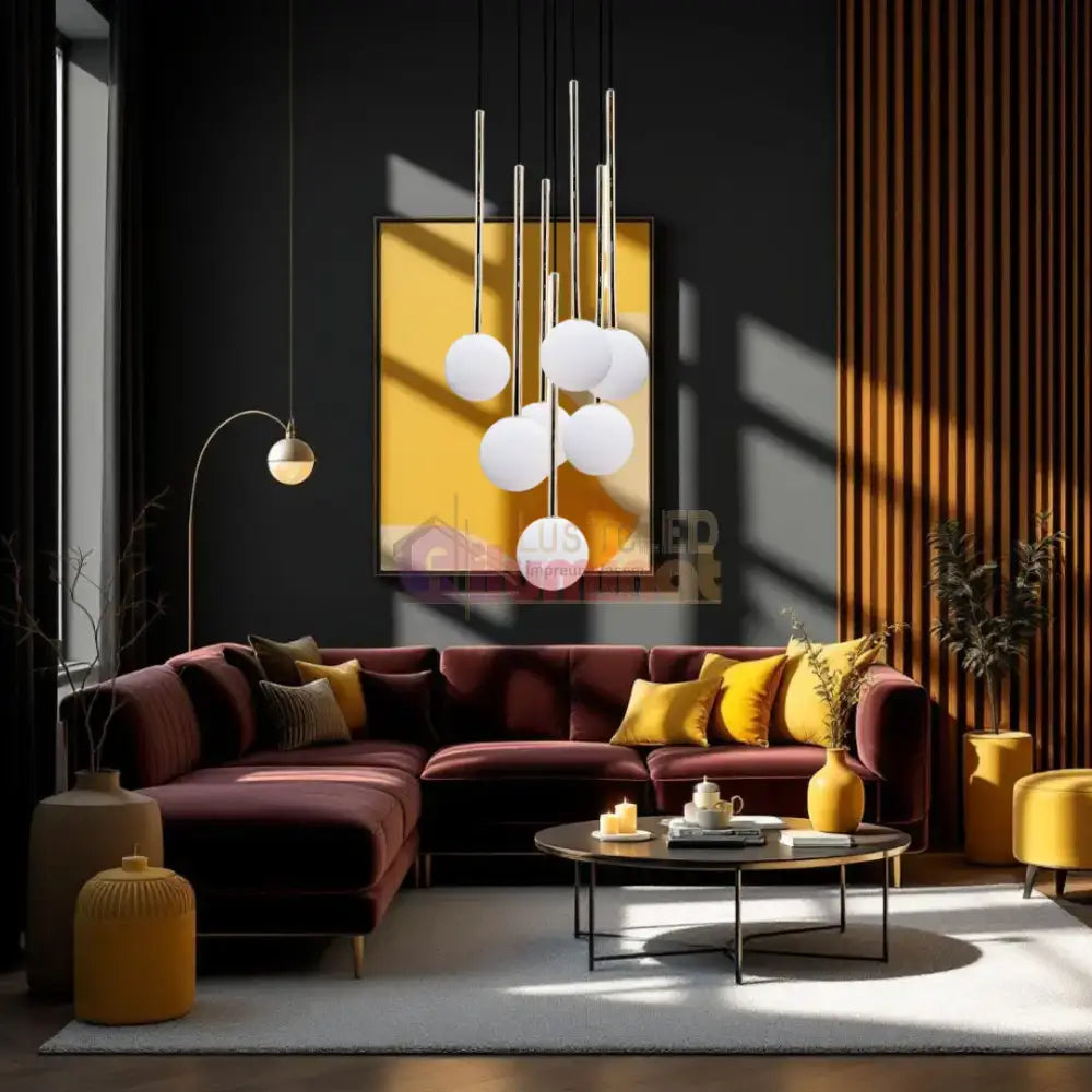 Lustra Abajur Luxury ALI Golden lustreled.ro