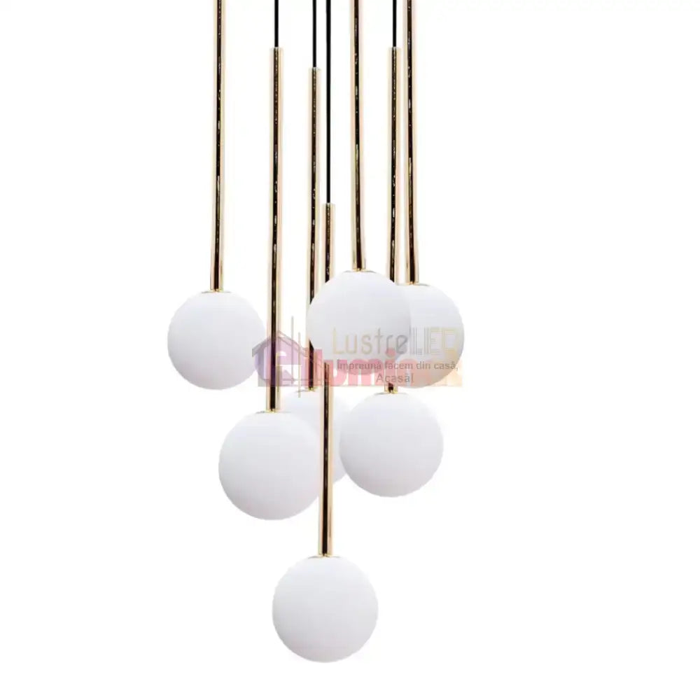 Lustra Abajur Luxury ALI Golden lustreled.ro