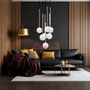 Lustra Abajur Luxury ALI Golden lustreled.ro